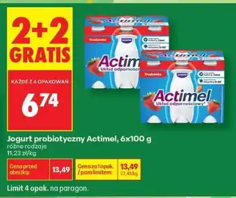 Jogurt probiotyczny Actimel, 6x100 g