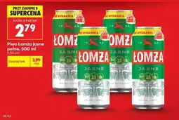 Biedronka Piwo Łomża jasne pełne, 500 ml oferta