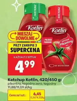 Biedronka Ketchup Kotlin, 420/450 g oferta