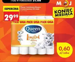 Biedronka Papier toaletowy Queen, 3-warstwowy, 50 rolek oferta