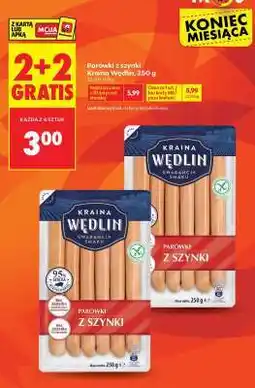 Biedronka Parówki z szynki Kraina Wędlin , 250 g oferta