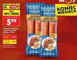 Biedronka Kiełbasa Morliňska z piersi kurczaka Morliny 400 g oferta