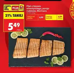 Biedronka Filet z łososia atlantyckiego porcja rodzinna Marinero oferta