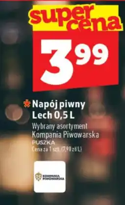 Topaz Napój piwny Lech oferta