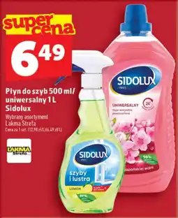 Topaz Płyn do szyb 500 ml/uniwersalny 1L Sidolux oferta