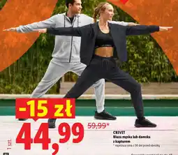 Lidl Crivit Bluza męska lub damska z kapturem oferta