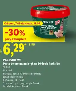 Lidl PASTA DO CZYSZCZENIA RĄK NA 30-LECIE PARKSIDE oferta