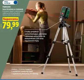 Laser krzyżowy ze statywem