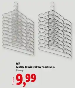 Lidl Zestaw 10 wieszaków na ubrania oferta