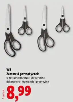 Lidl Zestaw 4 par nożyczek oferta