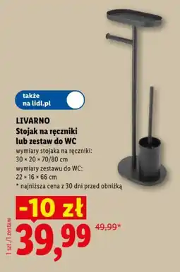 Lidl LIVARNO Stojak na ręczniki lub zestaw do WC oferta