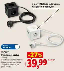 Lidl TRONIC Przedłużacz kostka oferta