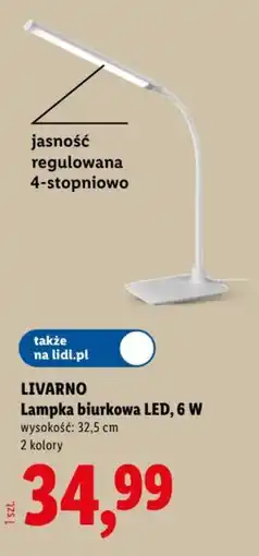 Lidl Livarno lampka biurkowa LED , 6 w oferta