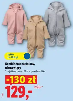 Lidl Kombinezon wełniany, niemowlęcy oferta