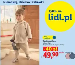 Lidl Spodnie wełniane, niemowlęce oferta