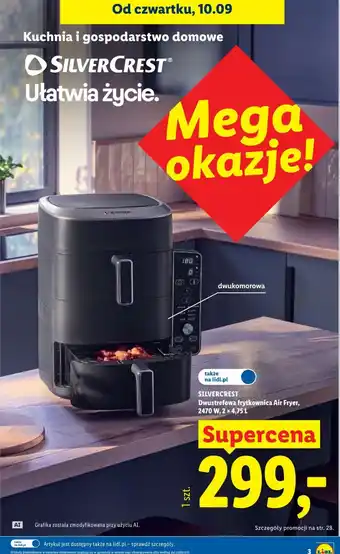 Dwustrefowa frytkownica Air Fryer