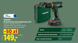 Lidl Parkside Akumulatorowa wiertarkowkrętarka oferta