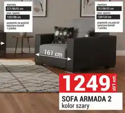 Merkury Market SOFA ARMADA 2 kolor szary oferta