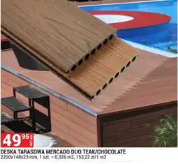 Merkury Market Deska Tarasowa Mercado Duo Teak/Chocolate oferta
