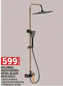 Merkury Market KOLUMNA NATRYSKOWA ROYAL BLACK ROSE GOLD oferta