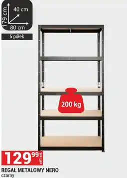Merkury Market REGAŁ METALOWY NERO czarny oferta