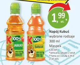 Passa Napój Kubuś wybrane rodzaje oferta