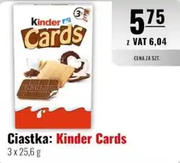 Eurocash Ciastka: Kinder Cards oferta