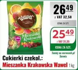 Eurocash Cukierki czekol. Mieszanka Krakowska Wawel oferta