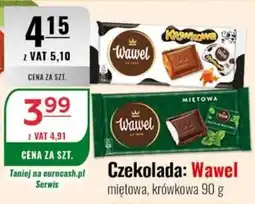 Eurocash Czekolada: Wawel miętowa, krówkowa oferta