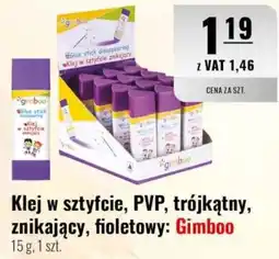Eurocash Klej w sztyfcie, PVP, trójkątny, znikający, fioletowy: Gimboo oferta