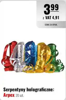 Eurocash Serpentyny holograficzne: Arpex oferta