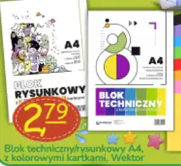 Delikatesy Paleo Blok techniczny/rysunkowy A4, z kolorowymi kartkami, Wektor oferta