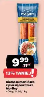 Netto Kiełbasa morlińska z piersią kurczaka Morliny oferta