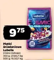 Netto Płatki cosmic 40% mniej cukru jagodowe Lubella oferta