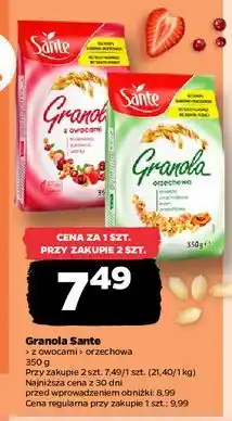 Netto Granola orzechowa Sante oferta