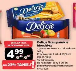 Netto Ciastka z galaretką truskawkową Delicje Szampańskie oferta