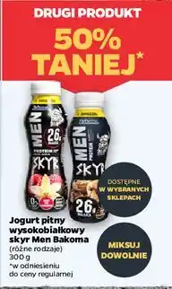 Netto Jogurt ciastko z czekoladą Bakoma Men Skyr Protein oferta