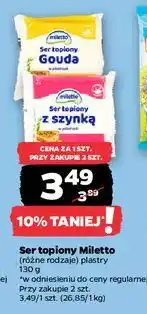 Netto Ser topiony gouda Miletto oferta