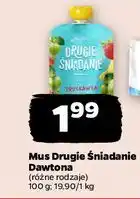Netto Mus truskawka jabłko banan Drugie Śniadanie oferta