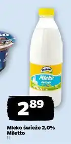 Netto Mleko 2% Miletto oferta