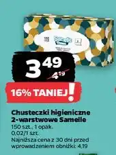Netto Chusteczki higieniczne 2-warstwowe Samelle oferta