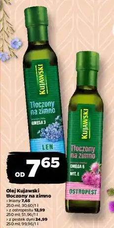 Netto Olej pestki dyni Kujawski Tłoczony Na Zimno oferta