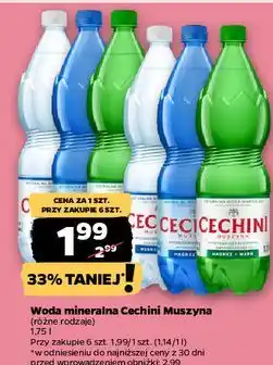 Netto Woda wysokonasycona Muszyna Cechini oferta