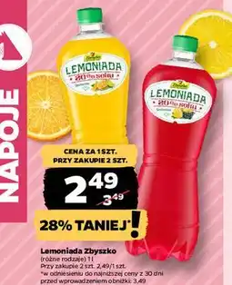 Netto Lemoniada cytryna aronia mięta Zbyszko oferta