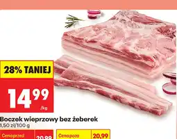 Biedronka Boczek wieprzowy bez żeberek oferta