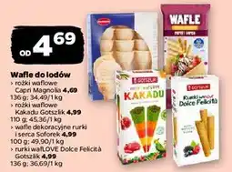 Netto Rurki waflowe dolce felicita Gotszlik oferta