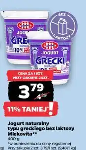 Netto Jogurt naturalny bez laktozy typ grecki Mlekovita oferta