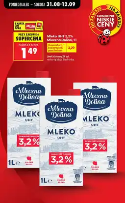 Biedronka Mleko Mleczna Dolina oferta
