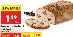 Biedronka Pasztet ze śliwkami Indykpol oferta
