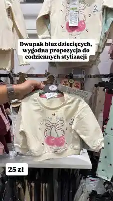 Pepco Bluzy niemowlęce Pepco Baby dwupak oferta